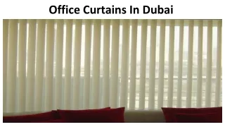 office curtains in dubai