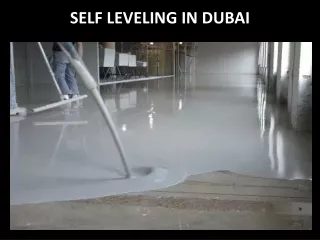 self leveling in dubai