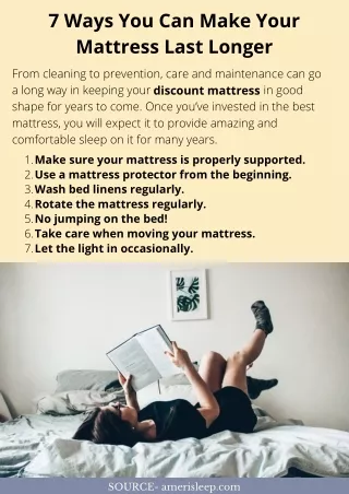7 Ways You Can Make Your Mattress Last Longer