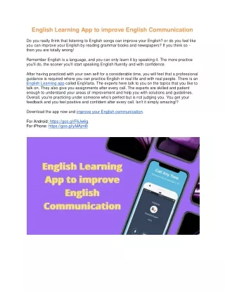 english learning app to improve english