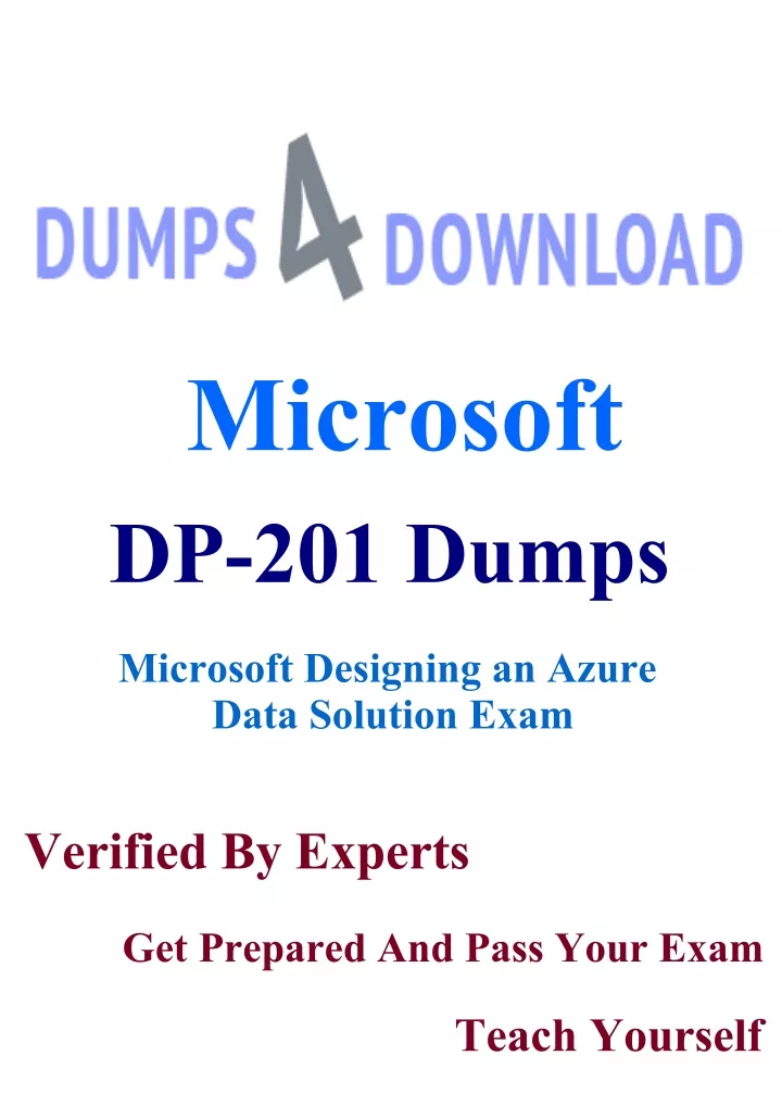 microsoft dp 201 dumps