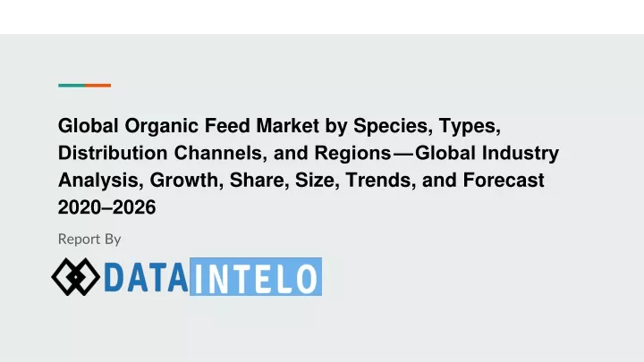 global organic feed market by species types