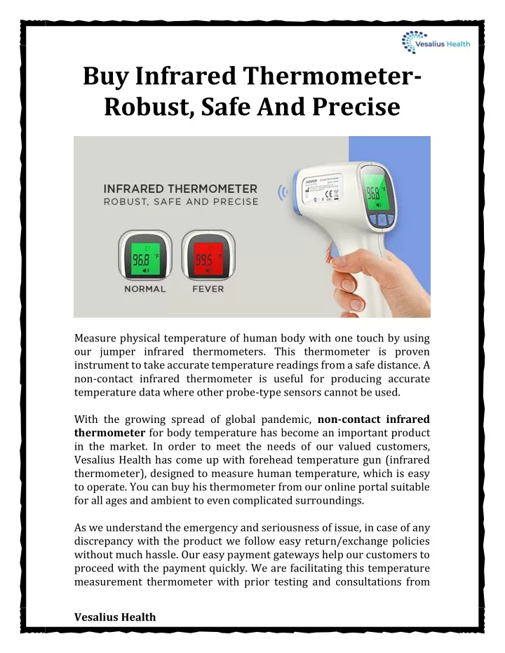 buy infrared thermometer robust safe and precise