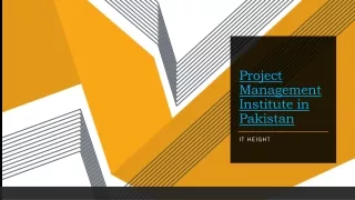 Project Management Institute in Pakistan | PMP Certification in Pakistan