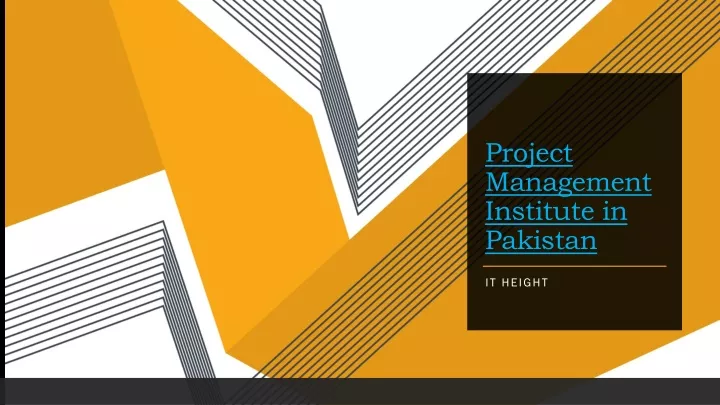 project management institute in pakistan