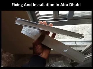 fixing and installation in abu dhabi