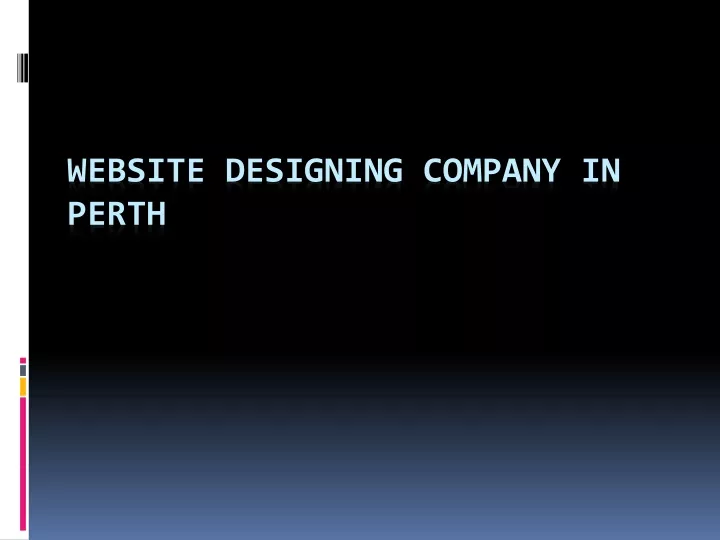 website designing company in perth