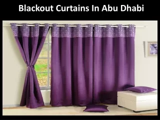 blackout curtains in abu dhabi