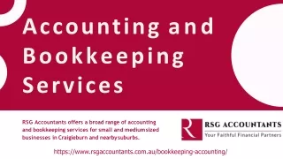 Accounting and Bookkeeping Services in Melbourne or near by