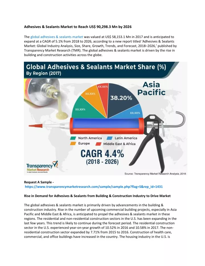 adhesives sealants market to reach