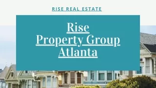 Real estate investment group Atlanta- Rise Property Group