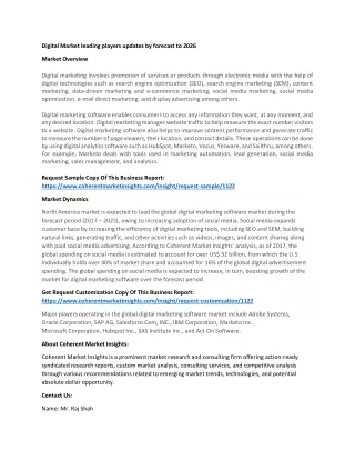 digital market leading players updates