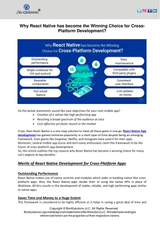 why react native has become the winning choice