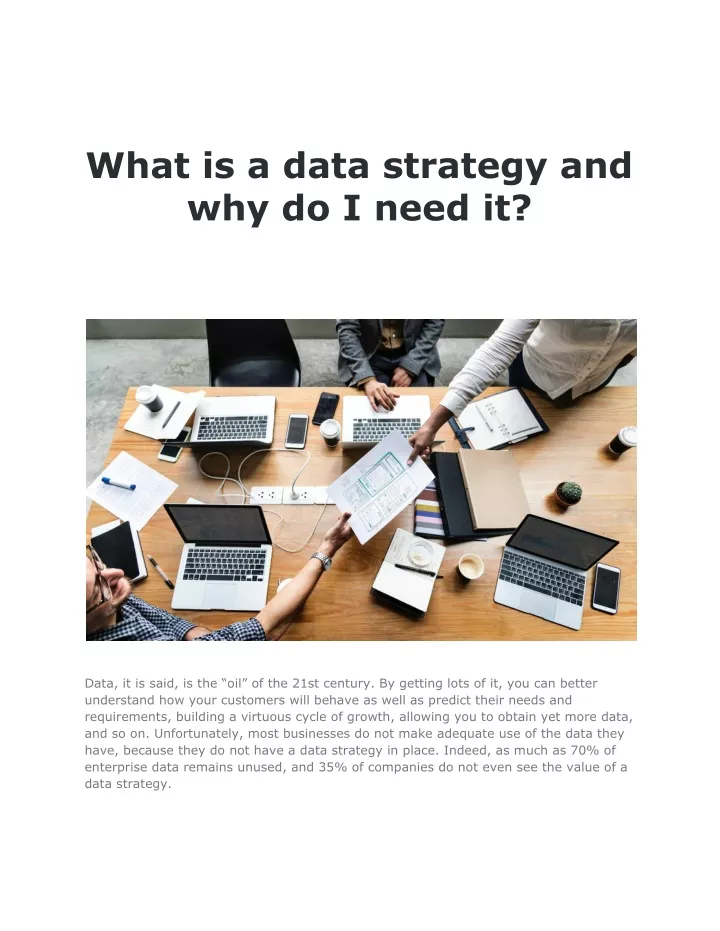what is a data strategy and why do i need it