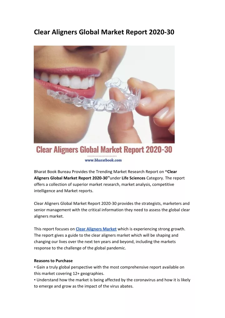 clear aligners global market report 2020 30
