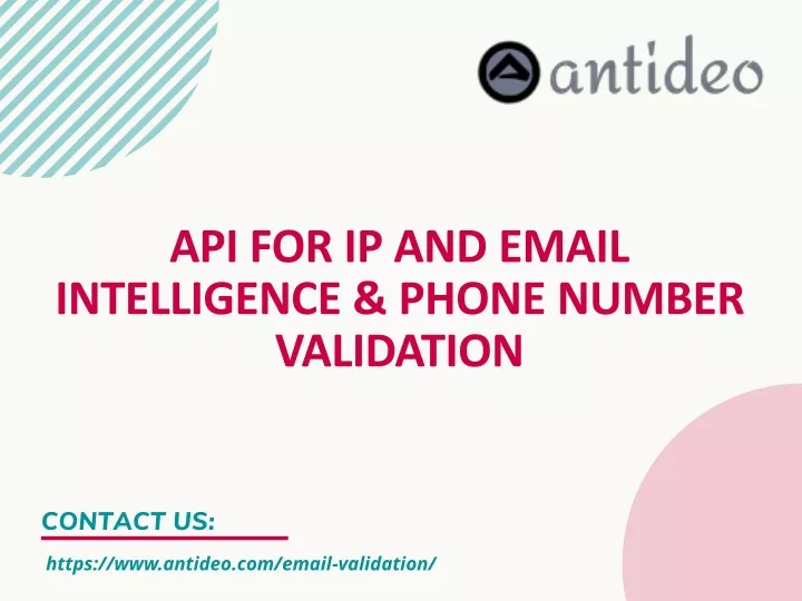 api for ip and email intelligence phone number