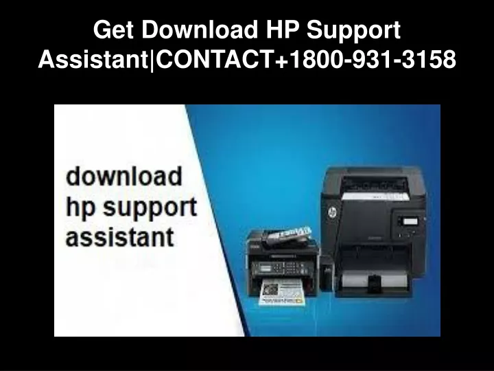 get download hp support assistant contact 1800