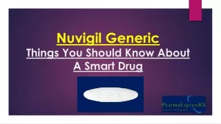 Things You Should Know About A Smart Drug: Nuvigil Generic
