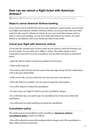 Turkish Airlines Cancellation Policy