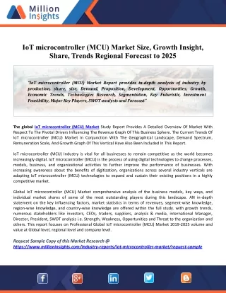 iot microcontroller mcu market size growth