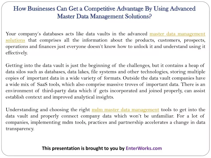 how businesses can get a competitive advantage