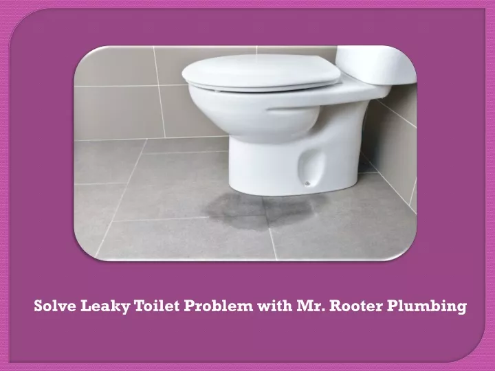 solve leaky toilet problem with mr rooter plumbing