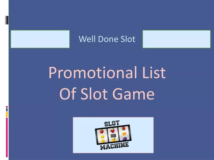 well done slot