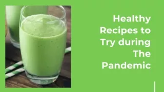 Healthy Recipes To Try During The Pandemic - Golo LLC