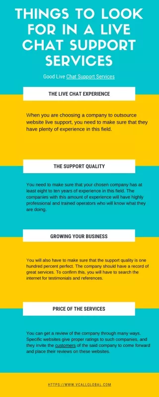 things to look for in a live chat support services