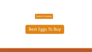 Best Eggs To Buy | Nature's Basket