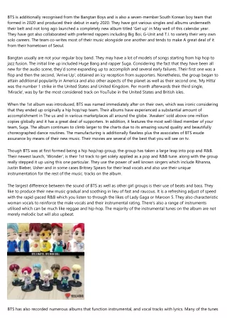 bts is additionally recognised from the bangtan