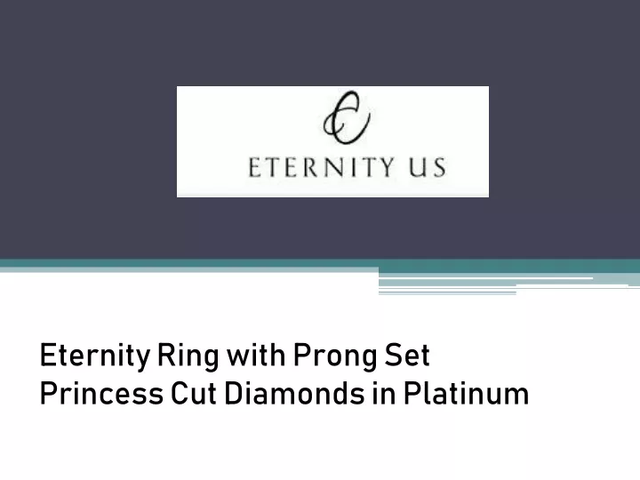 eternity ring with prong set princess