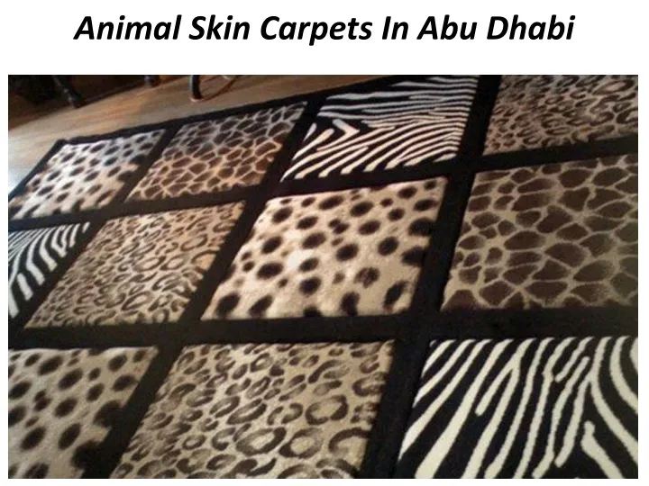 animal skin carpets in abu dhabi