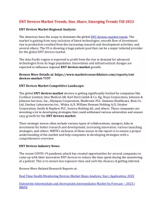 ent devices market trends size share emerging