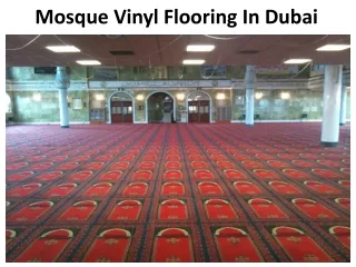 mosque vinyl flooring in dubai