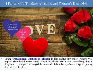 4 Perfect Gifts To Make A Transsexual Woman’s Heart Melt