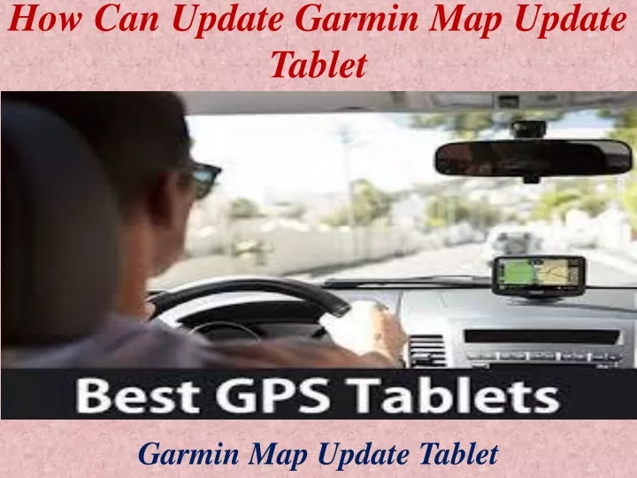 how can update garmin map update tablet