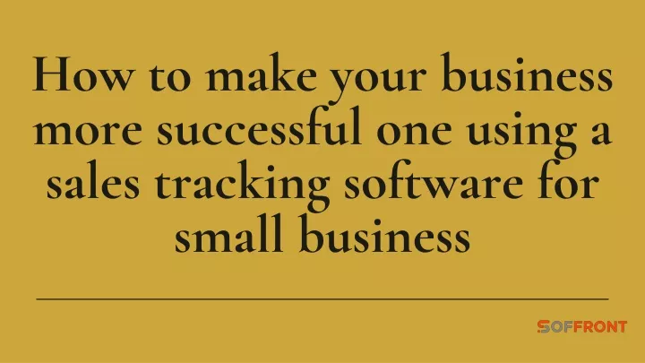 how to make your business more successful
