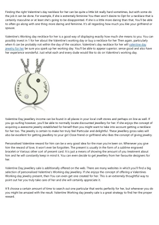 finding the right valentine s day necklace