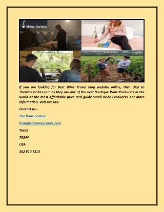 if you are looking for best wine travel blog