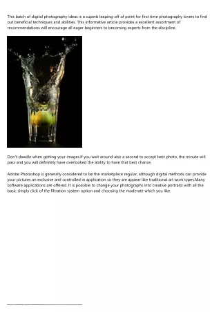 this batch of digital photography ideas