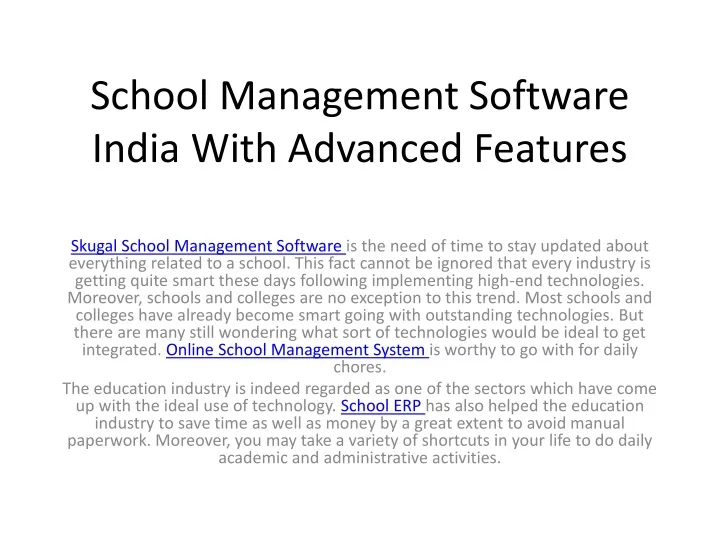 school management software india with advanced features