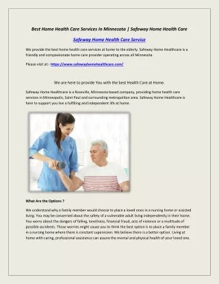 best home health care services in minnesota