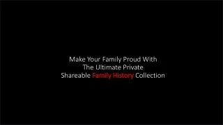 Your family history collection guide