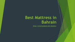 best mattress in bahrain