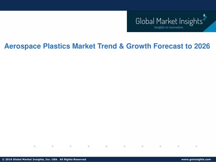 aerospace plastics market trend growth forecast