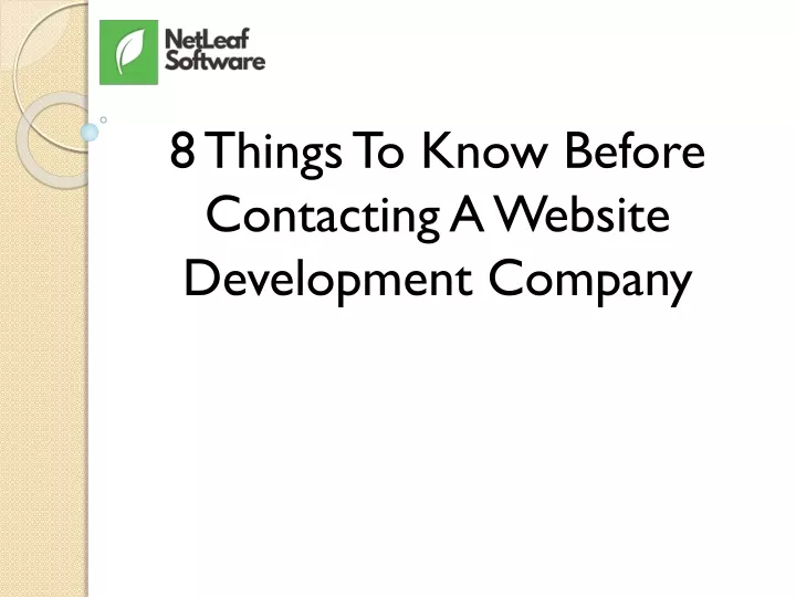 8 things to know before contacting a website