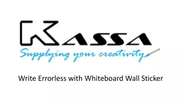 write errorless with whiteboard wall sticker