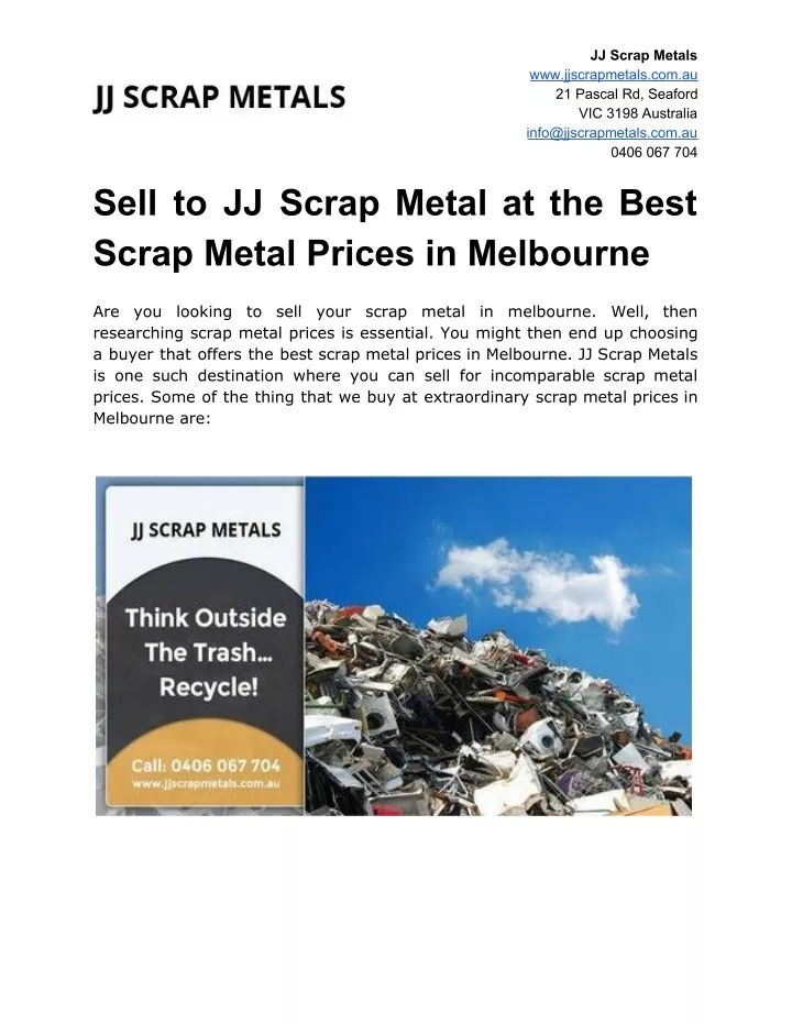 jj scrap metals www jjscrapmetals