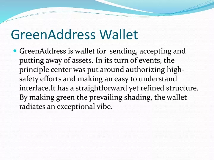 greenaddress wallet